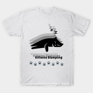 Kittens sleeping cute cats T-Shirt